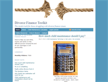 Tablet Screenshot of divorcefinancetoolkit.co.uk